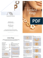 Preciosa - Linked-Rings - Collar. Flores Crema