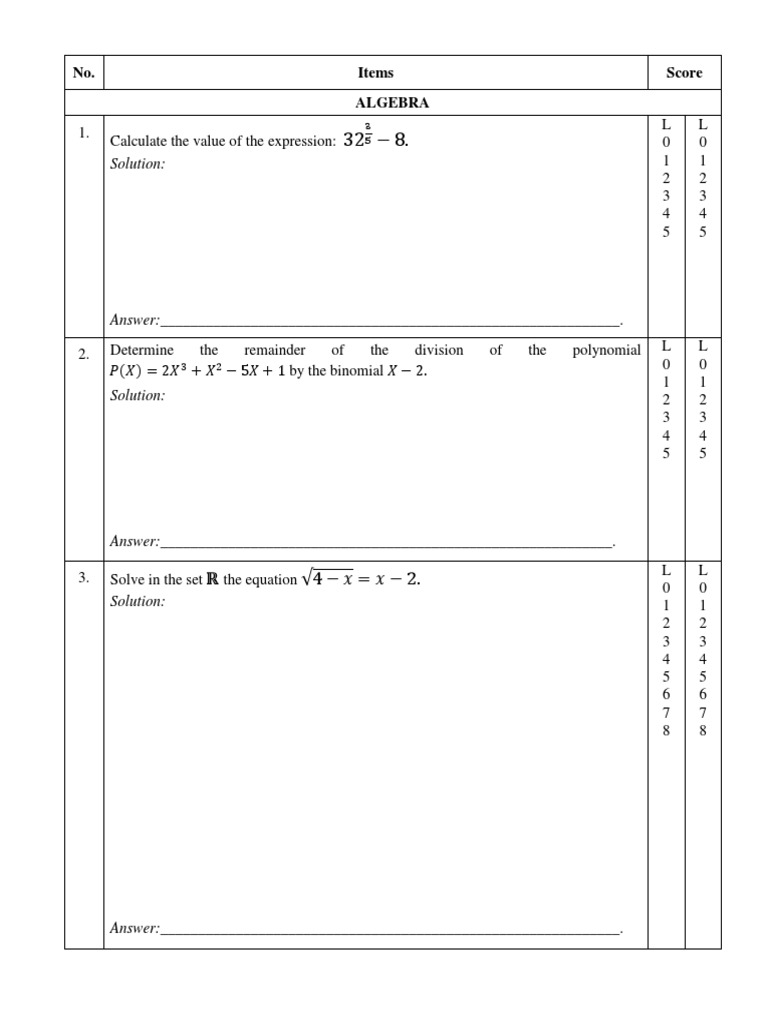 12 Mat Test R en sb22 PDF Polynomial Geometry