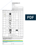 Fitness Equipment Proforma Invoice