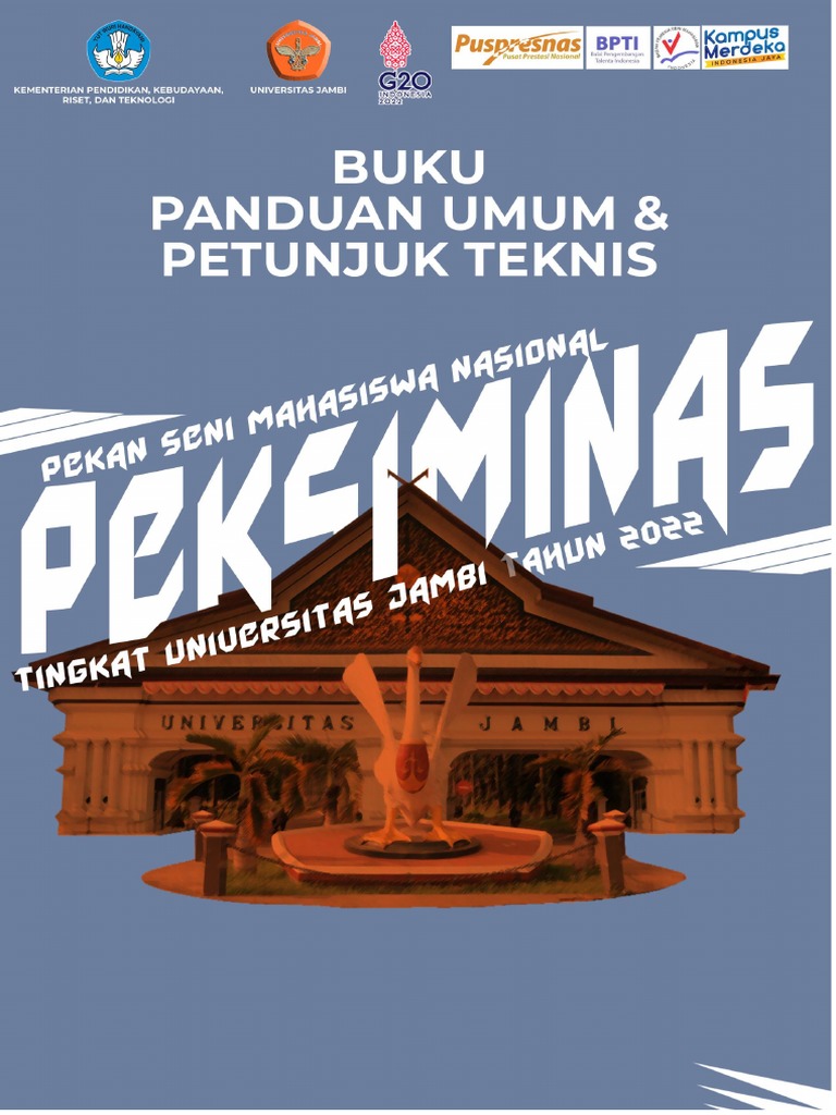 Buku Pedoman Pelaksanaan Pekan Seni Mahasiswa Unja 2022 Pdf