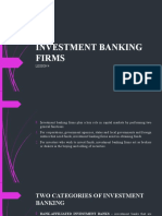 Investment Banking Firms Lesson 4