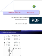 Cálculo de límites, asintotas y funciones exponenciales y logarítmicas en Matemática I para Ingeniería