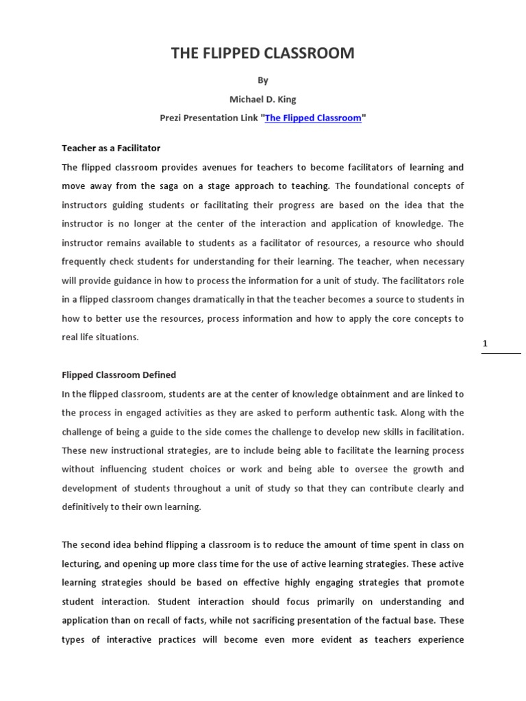 Flipped Classroom: Transforming Learning | PDF | Educational Technology ...