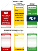 Tarjetas para Andamios Contratistas SPCC