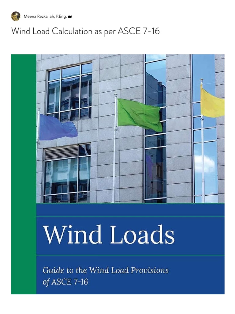 Wind Load Calculation As Per ASCE 7-16 | PDF