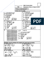 HW #2 - Distance & Midpoint Formulas Answer Key