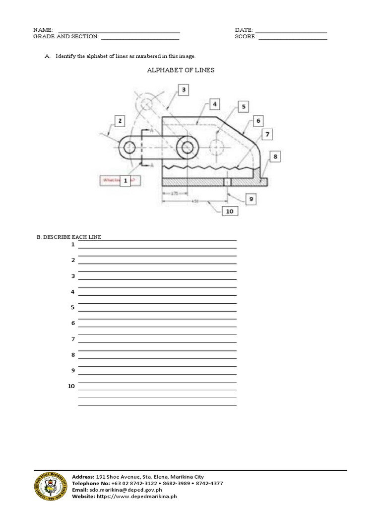 Alphabet of Lines Activity Sheet | PDF