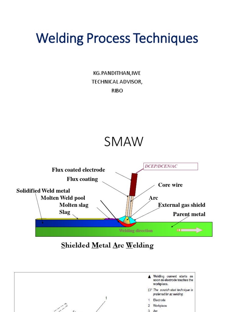 Commonly Used Welding Process TechniquesOverview PDF Construction