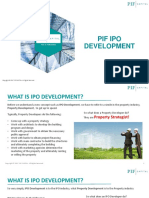 PIF as an IPO developer