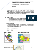 Memoria Descriptiva Sanitarias