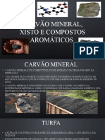 Carvão mineral, xisto e compostos aromáticos: origem e usos