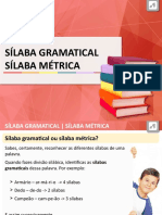 Sílaba gramatical vs sílaba métrica