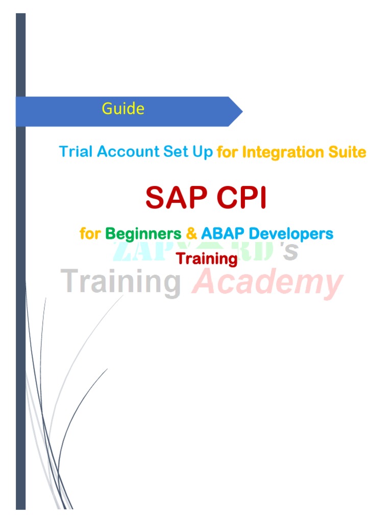 SAP Integration Suite Trial Account Setup | PDF | Cloud Computing ...