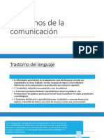 Trastornos de La Comunicación