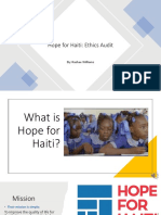 Final Narrated Audit Presentation - Hope For Haiti