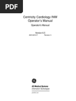 GE Centricity Cardialogy INWs Operators Manual