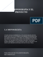 La monografía y el proyecto: guía completa