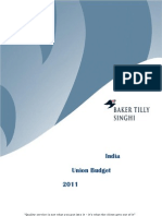 India Union Budget 2011: "Quality Service Is Not What You Put Into It - It's What The Client Gets Out of It"