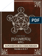 Ordem Paranormal RPG - Suplemento Da Comunidade