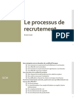 TD GRH - Processus de Recrutement