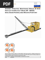 Multiflo rf85mv Dewatering Pump Spec Sheet | PDF | Pump | Diesel Engine