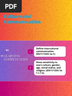 Oral Communication - Unit 2 - Lesson 1 - Culture and Communication