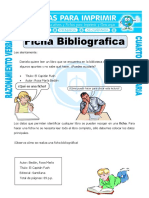 Ficha Ficha Bibliografica para Cuarto de Primaria