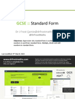 GCSE StandardForm