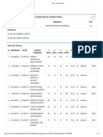 Acta de Notas ADMINISTRACIÓN DE PERSONAL 2022B, SECCIÓN VA