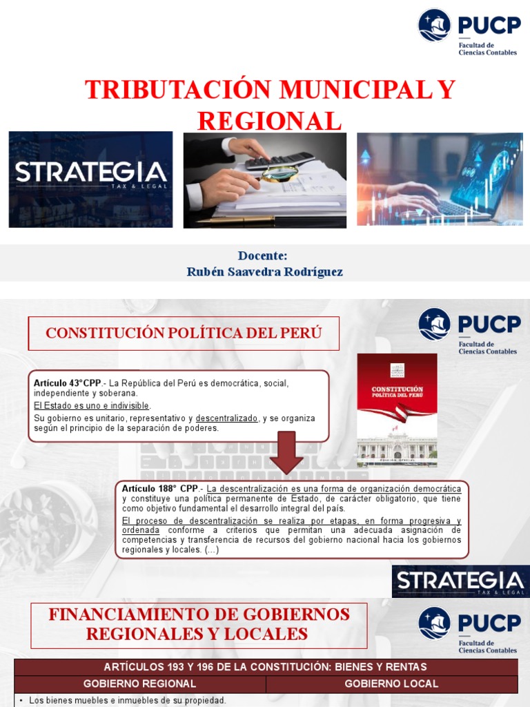 Potestad Tributaria en Perú: Marco Legal | PDF | Gobierno local | Impuestos