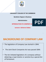Background of Company Law