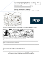 Avaliação de Geografia sobre Meio Ambiente e Sustentabilidade