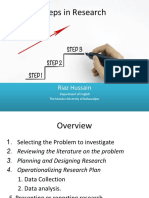 Steps in Research: Riaz Hussain