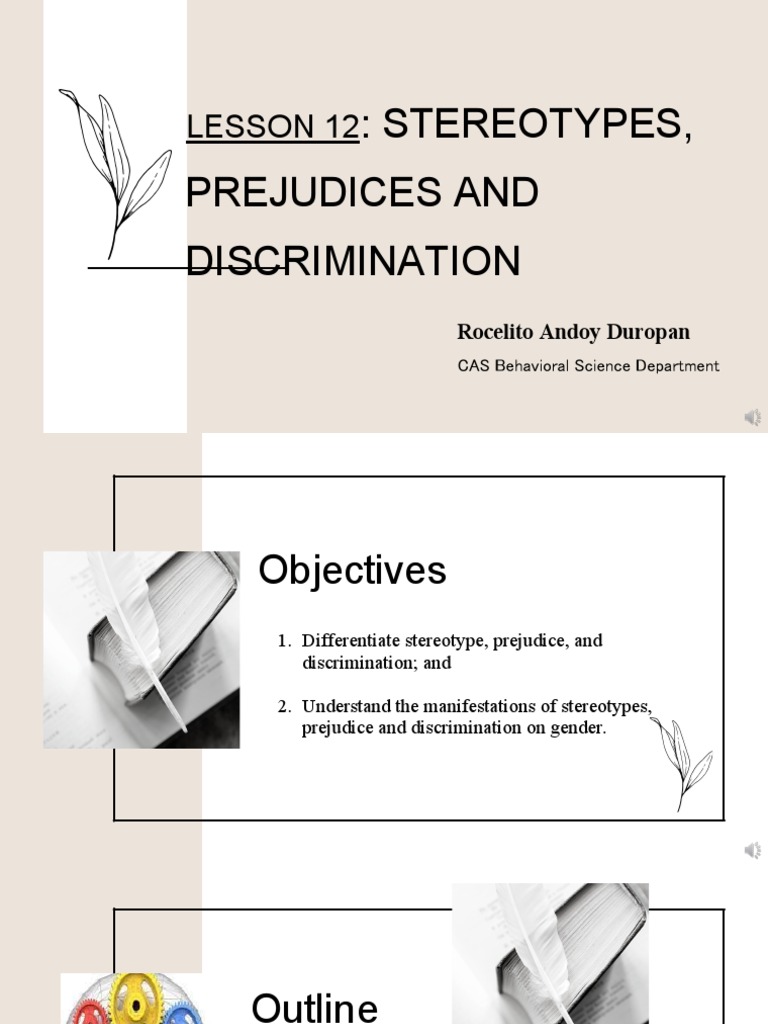 Understanding Stereotypes and Discrimination | PDF | Social Science