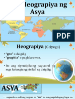 Lesson 1 - Heograpiya NG Asya