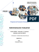 Administración Industrial: Procesos y operaciones industriales