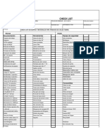 Check List Verificacion de Equipos y Materiales para Servicio CT