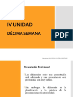 Diapositivas Décima Semana.. 4 Unidad - Técnicas de La Comunicación Oral y Escrita
