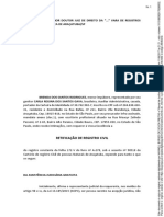 Excelentíssimo Senhor Doutor Juiz de Direito Da "... " Vara de Registros Públicos Da Comarca de Araçatuba/Sp