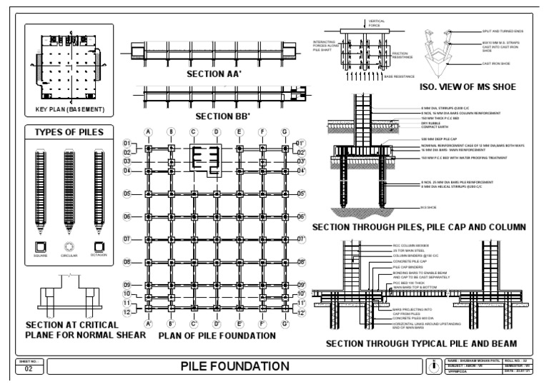 Pile Foundation PDF Deep Foundation Components