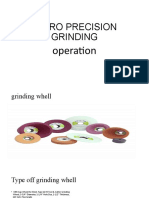 Micro Precision Grinding Operation