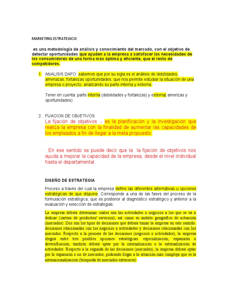 Estrategias de Marketing Efectivas | PDF | Marketing | Análisis FODA