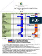 Calendário nacional vacinação bovinos contra febre aftosa 2019