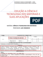 Aula 1-CTM - 2022-2 - Introd Estudos Dos Materiais