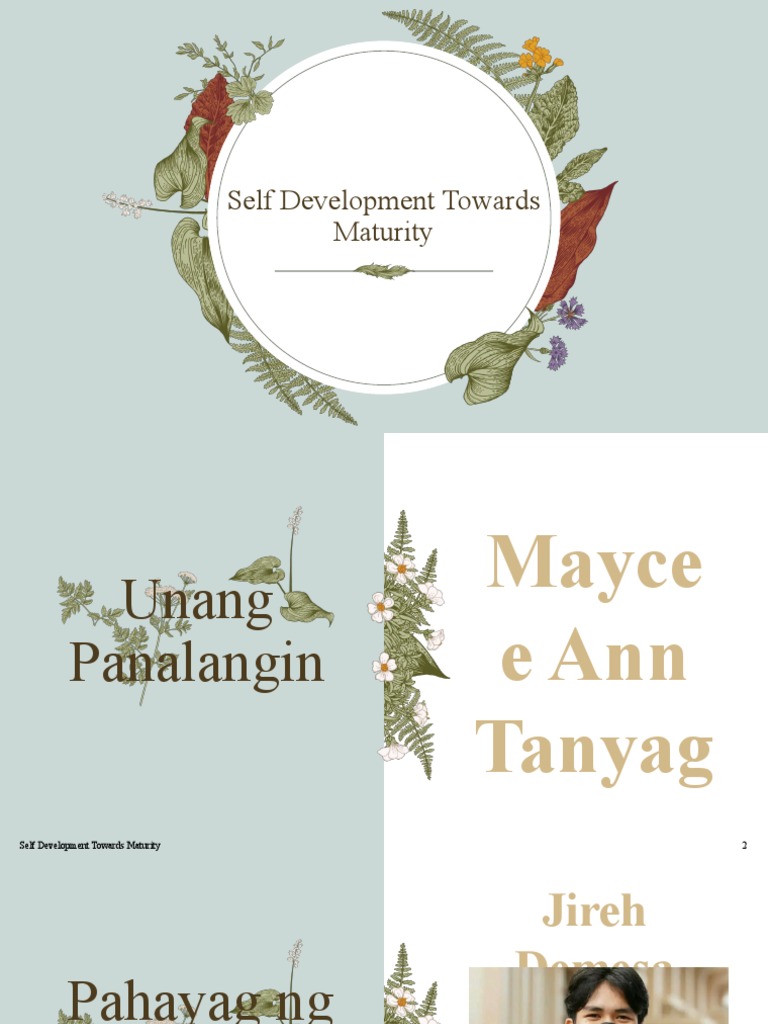 Self Development Towards Maturity | PDF