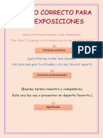 Saludo Correcto Para Las Exposiciones