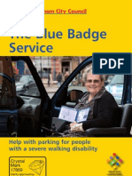 Blue Badge Service Leaflet January 2010 (AC40F)