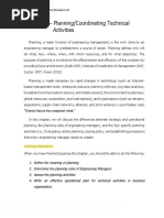 ENGG 406 - Module 3 - Planning or Coordinating Technical Activities