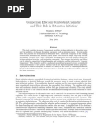 Competition Effects in Combustion Chemistry and Their Role in Detonation Initiation