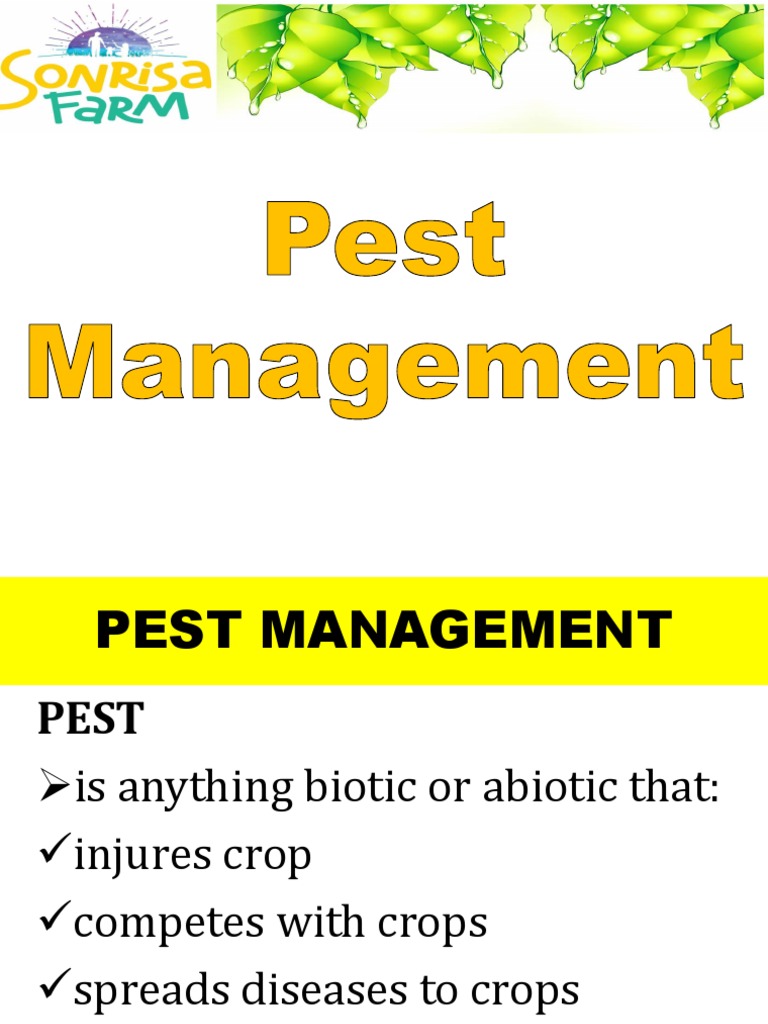 Pest Management | PDF | Pest (Organism) | Weed